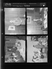 Man standing; Man sitting at desk; Conference - group sitting at table, people reading papers (4 Negatives) (January 18, 1958) [Sleeve 30, Folder a, Box 14]